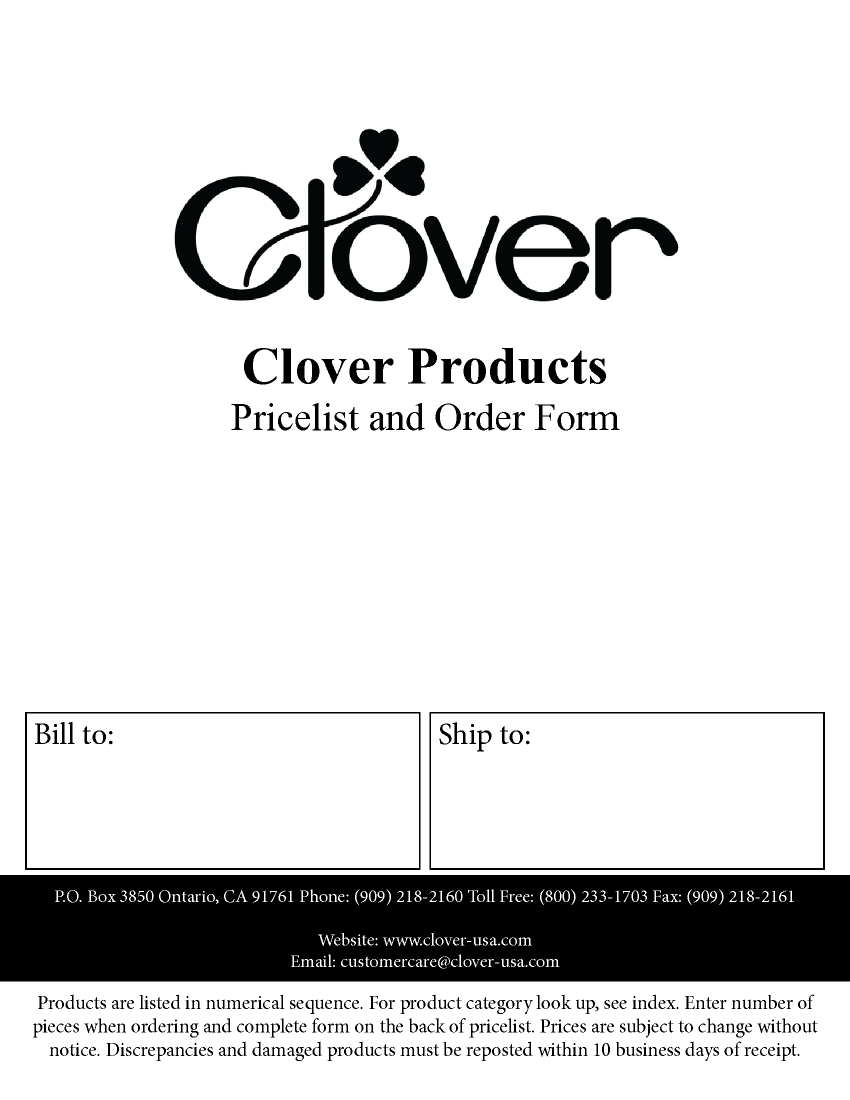 Clover Catalog